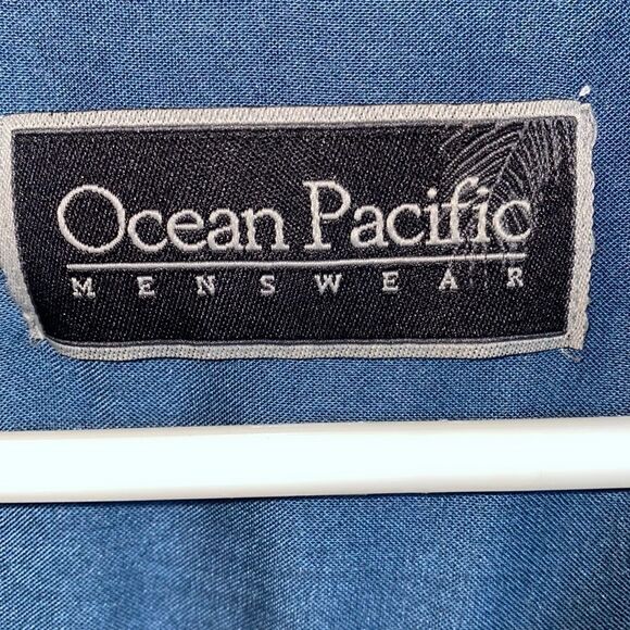 Ocean Pacific Men’s Hawaiian Camp Shirt Size XL - Picture 3 of 7